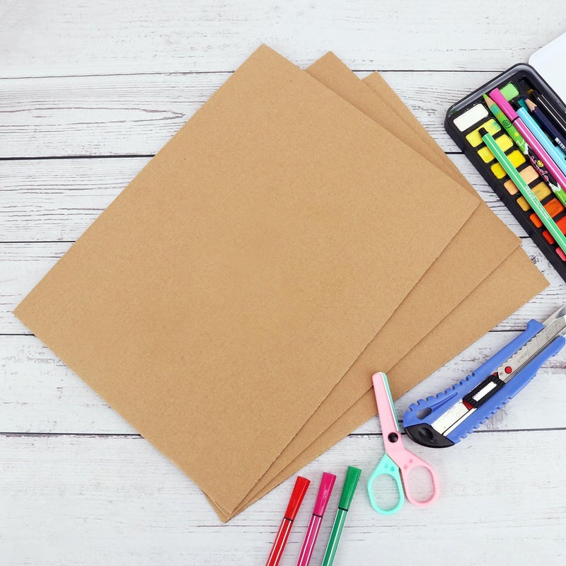 IHDYPPEW 100 Pack 9"x 12" Corrugated Cardboard Sheets, Flat Cardboard Layer Pads 2 mm Thickness, Flexible Packaging Inserts for Shipping, Mailing, and Crafts, by - Image 4